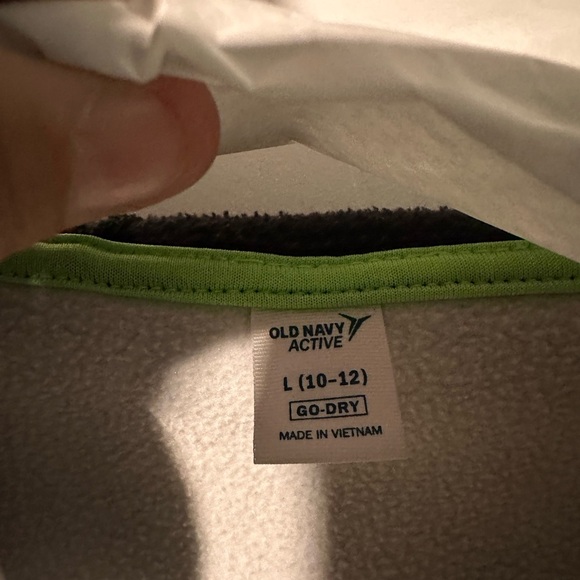 Old Navy Active Gray and Black Jacket with Neon Trim - Picture 5 of 5